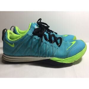 Nike Lunar Cross Element Athletic Shoes Clear Blue Neon Women’s Size 6 EUR 36.5